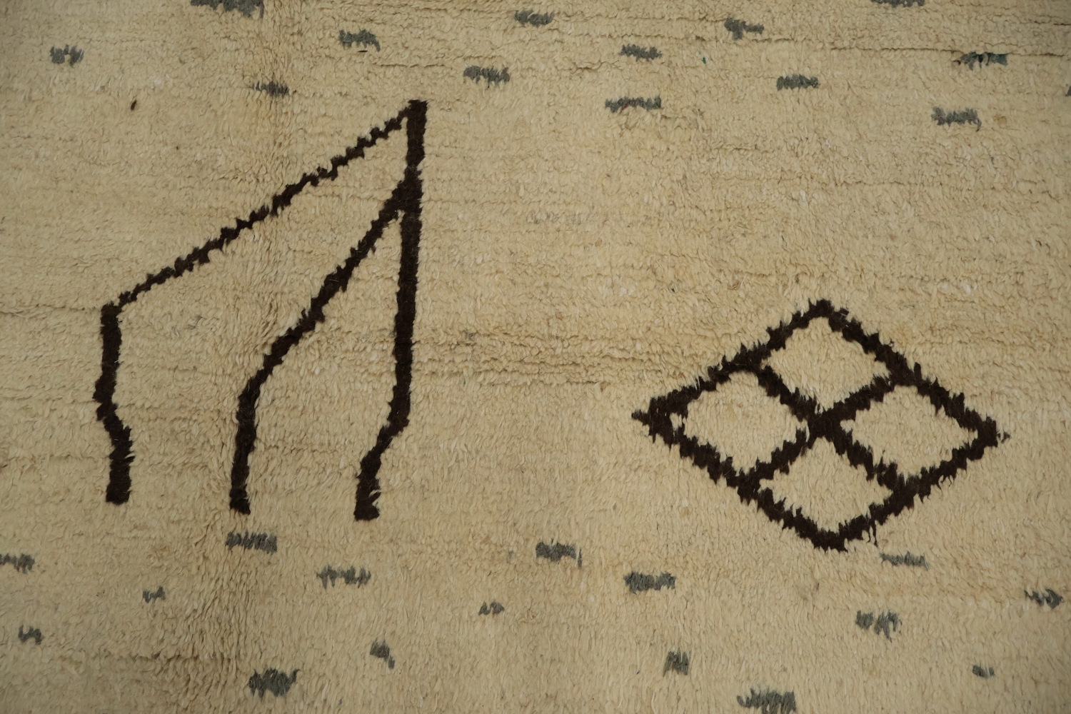 Organic Moroccan Handmade Large Rug 10x15 with Tribal Design
