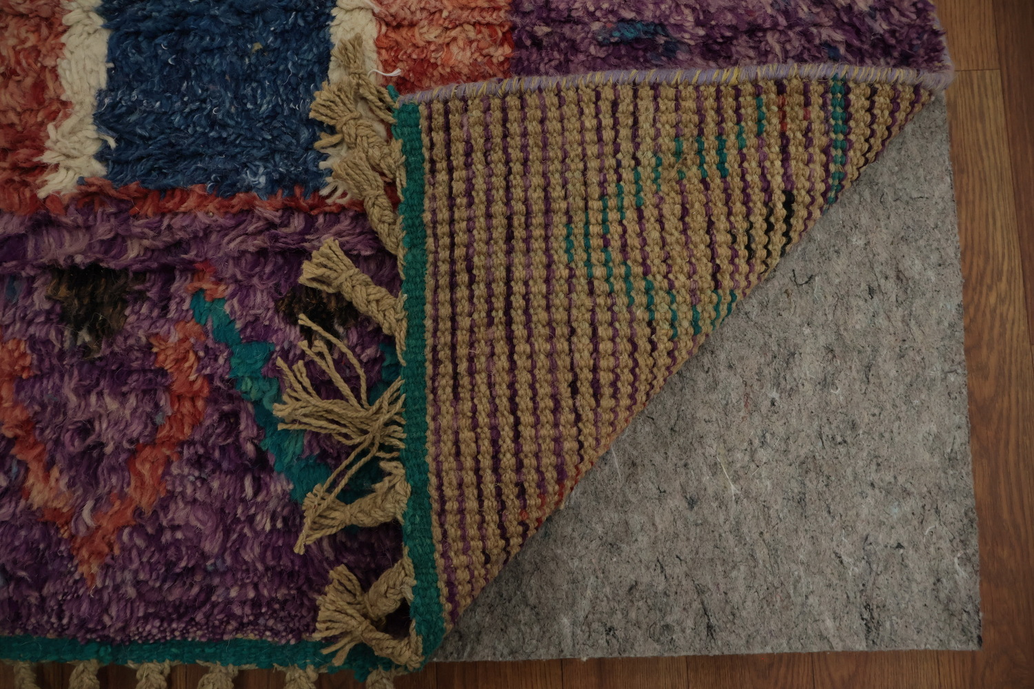 Colorful Moroccan Wool Area Rug 9x13 for a Trendy Home Decor