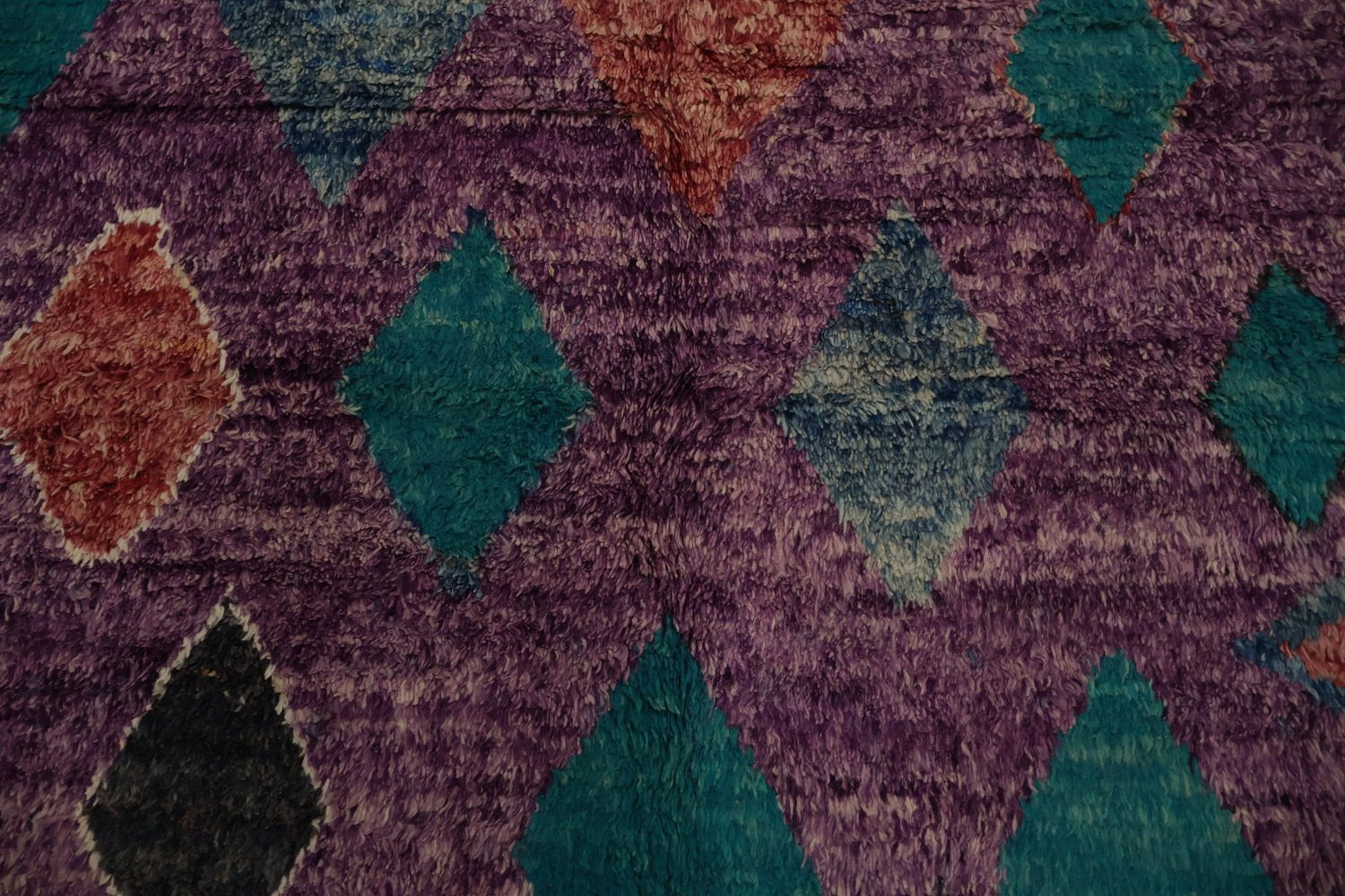 Colorful Moroccan Wool Area Rug 9x13 for a Trendy Home Decor