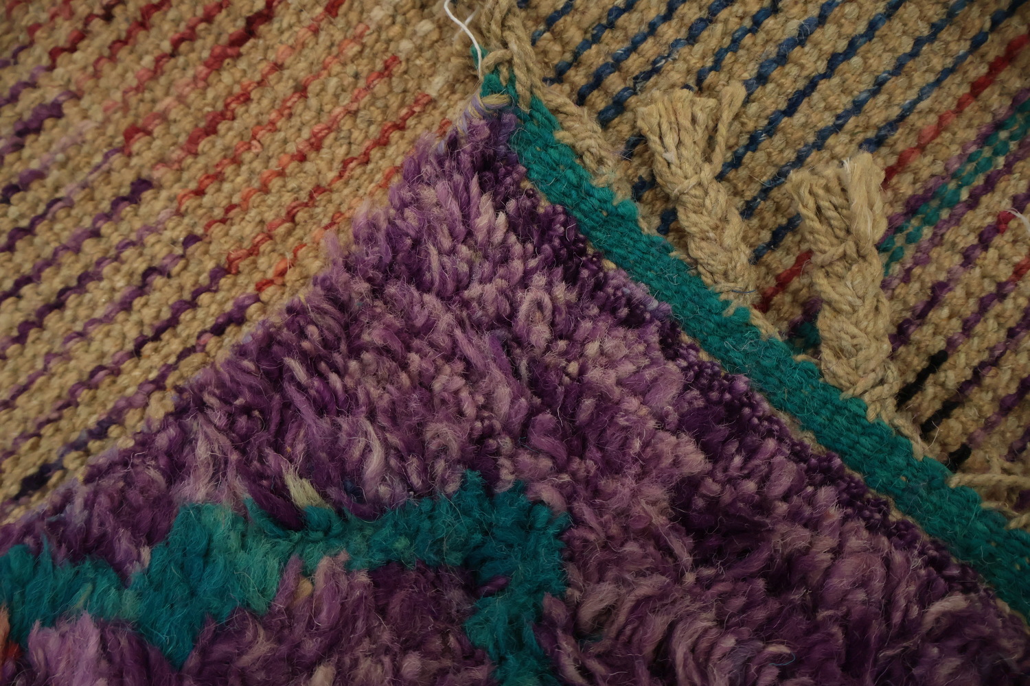 Colorful Moroccan Wool Area Rug 9x13 for a Trendy Home Decor