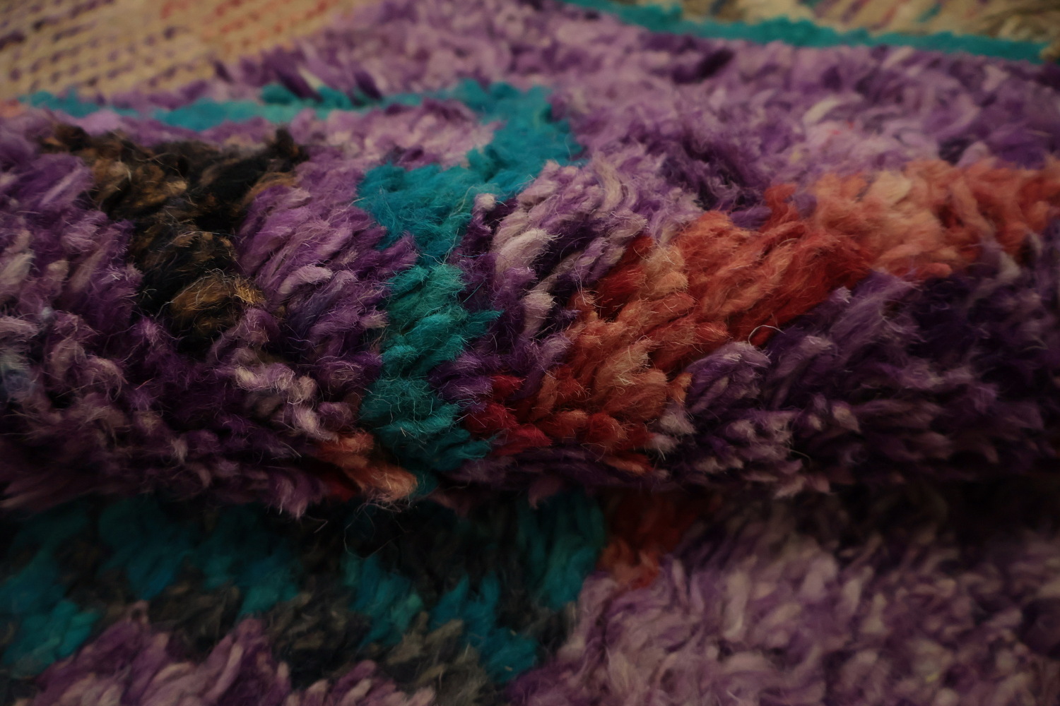 Colorful Moroccan Wool Area Rug 9x13 for a Trendy Home Decor