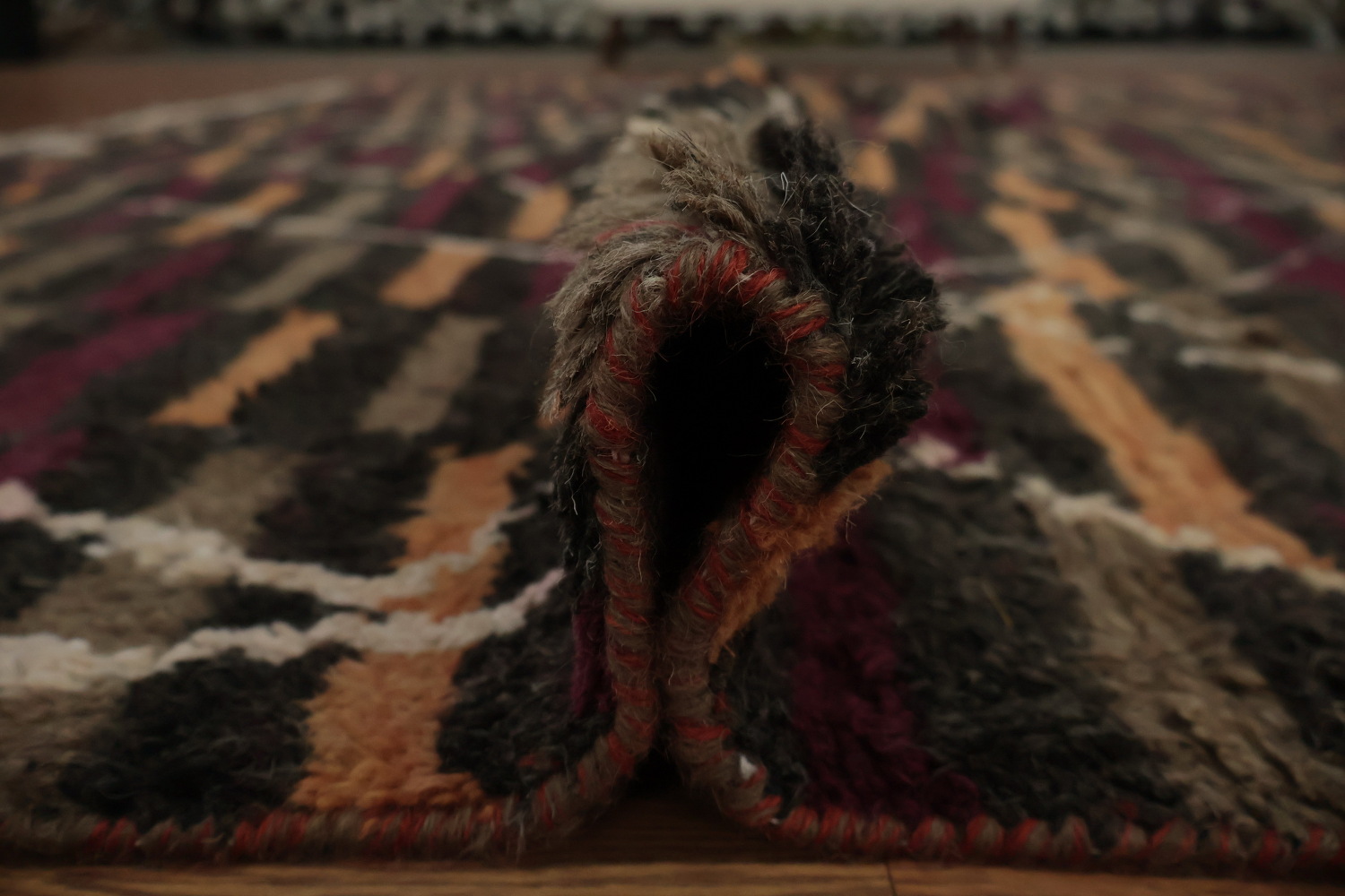 Earthy Background Moroccan Wool Area Rug 9x12 for Cozy Spaces
