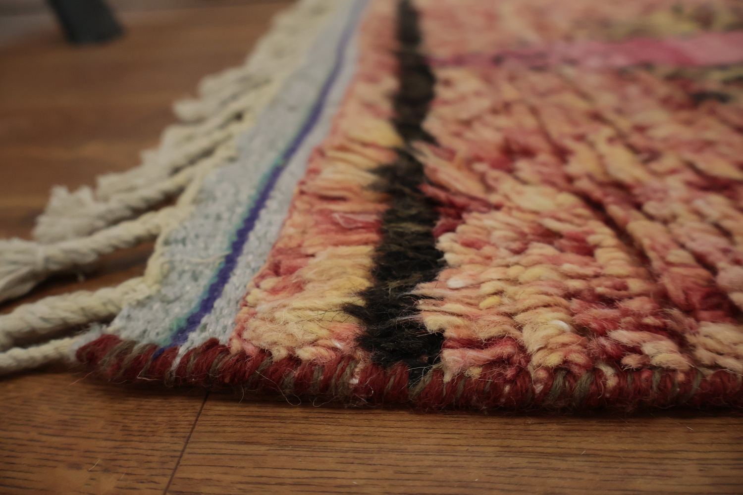 Geometric Moroccan Wool Area Rug 6x10