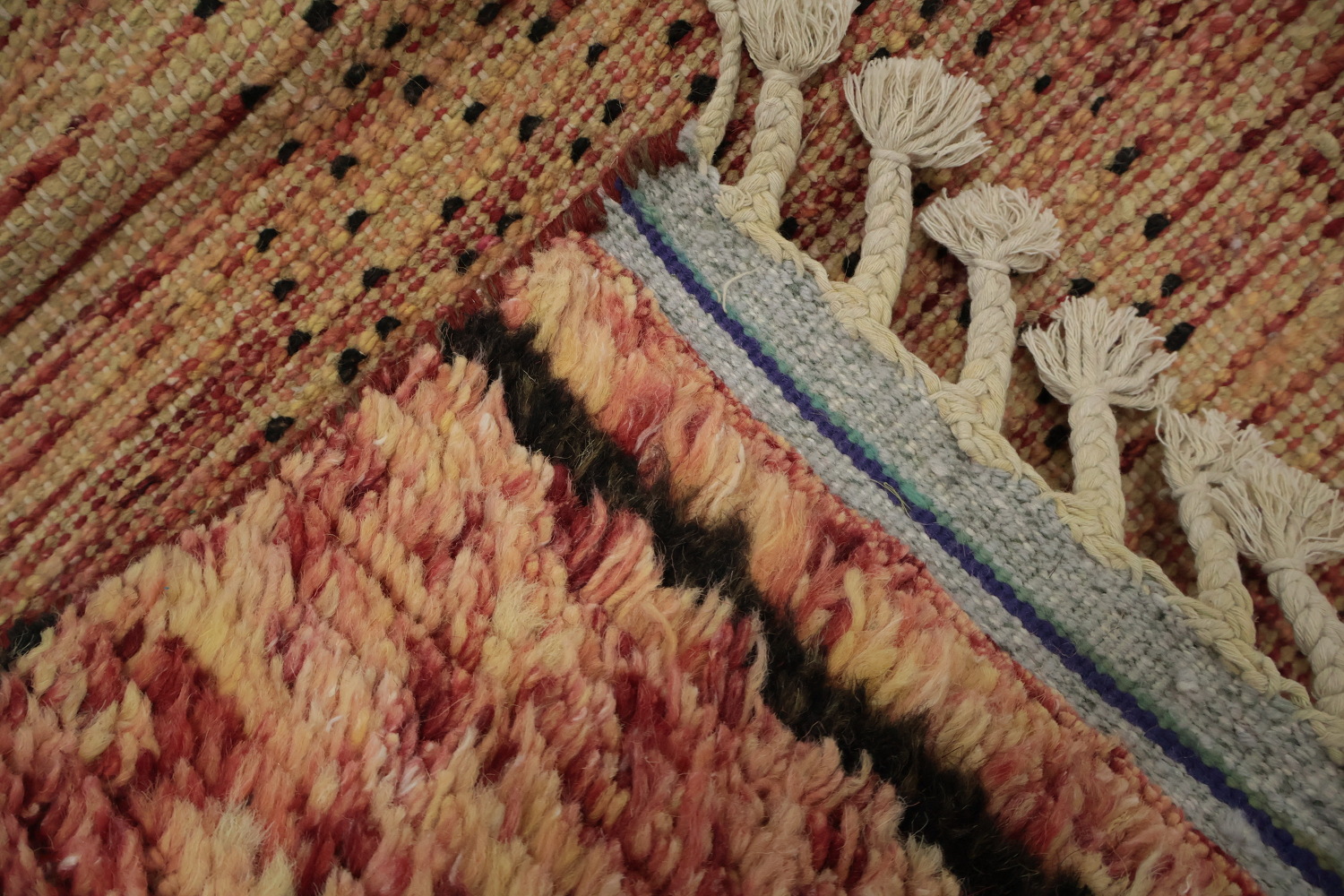 Geometric Moroccan Wool Area Rug 6x10