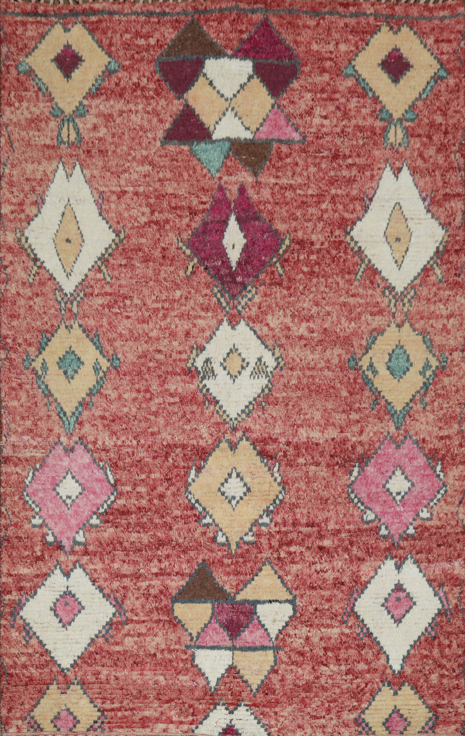Warm Multicolor Vintage Patterned Rug For Classic Style 6x9 ft