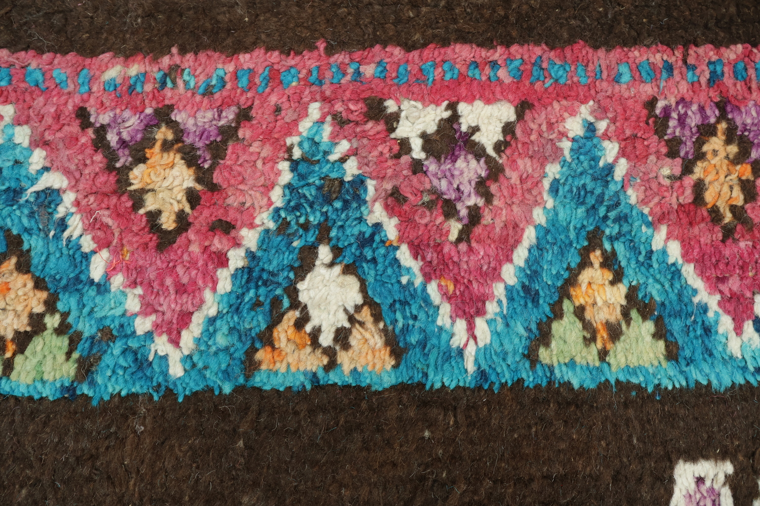 Vibrant Geometric Patterns Moroccan on a Modern Bohemian Rug 6x10 ft