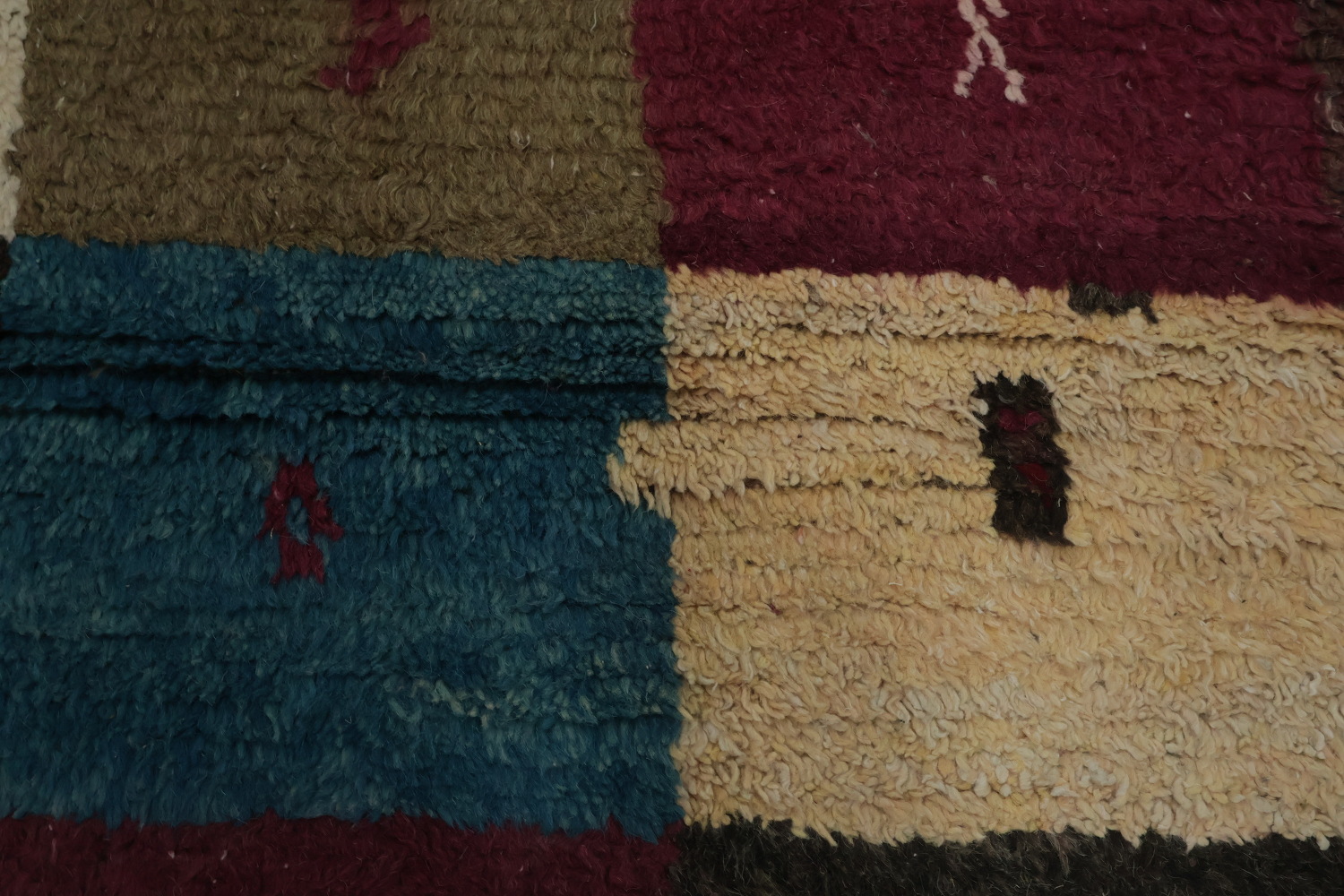 Handcrafted Moroccan Area Rug 10x14 with Deep Earthy Tones