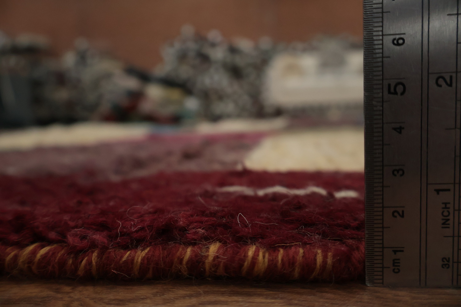 Handcrafted Moroccan Area Rug 10x14 with Deep Earthy Tones