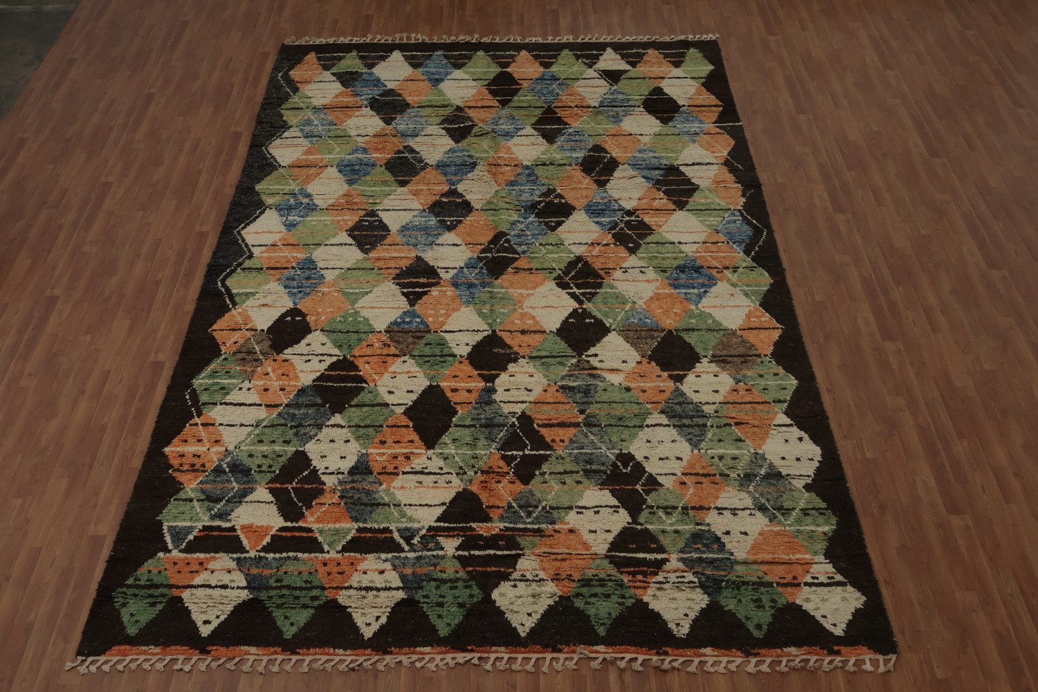 Bold Elements Geometric Moroccan Wool Large Rug 10x15