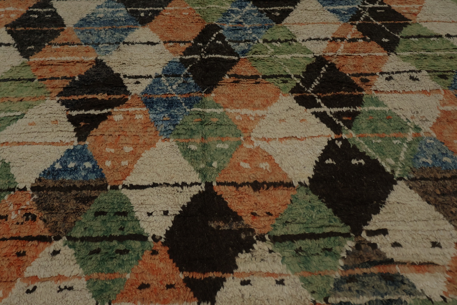 Bold Elements Geometric Moroccan Wool Large Rug 10x15