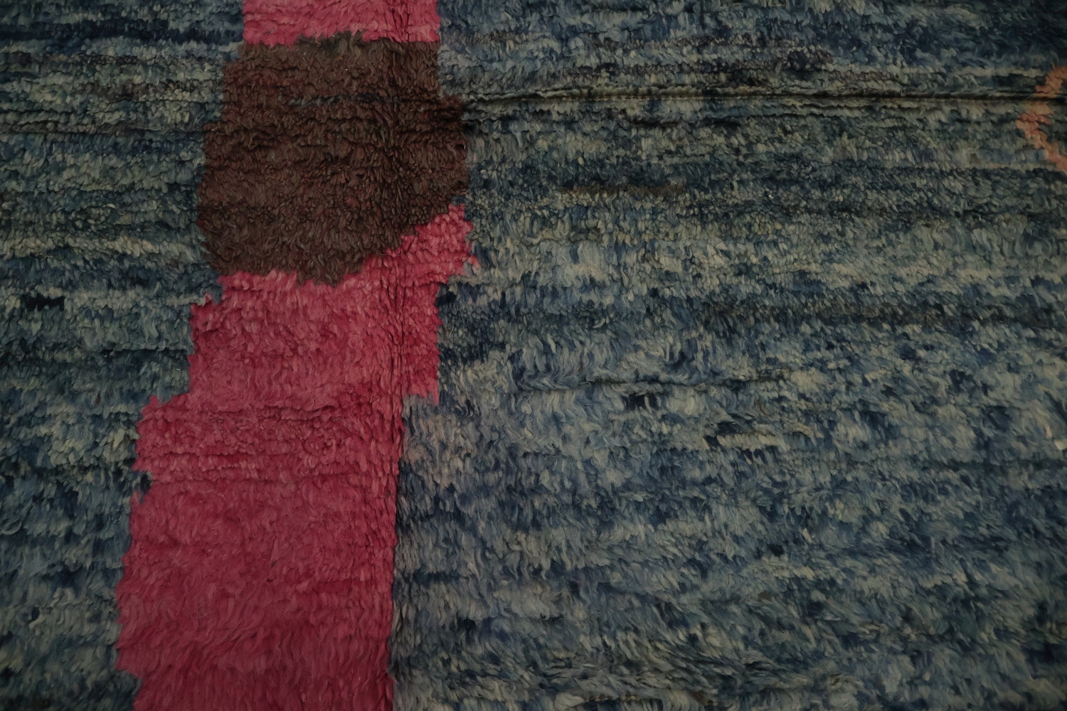 Artistic Moroccan Large Rug 12x19 with Vivid Colors and Abstract Design