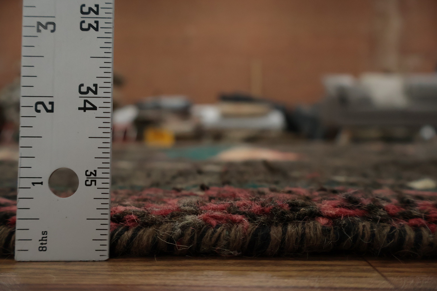Transform Your Space with This Dark Moroccan Wool Area Rug 8x11