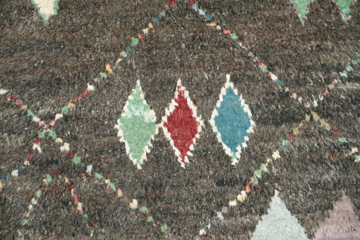 Modern Bohemian Charcoal Rug with Abstract Geometric Designs 6x10 ft