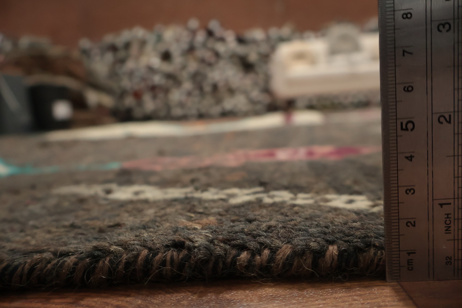 Stylish and Artistic Tribal Pattern Moroccan Wool Area Rug 8x11