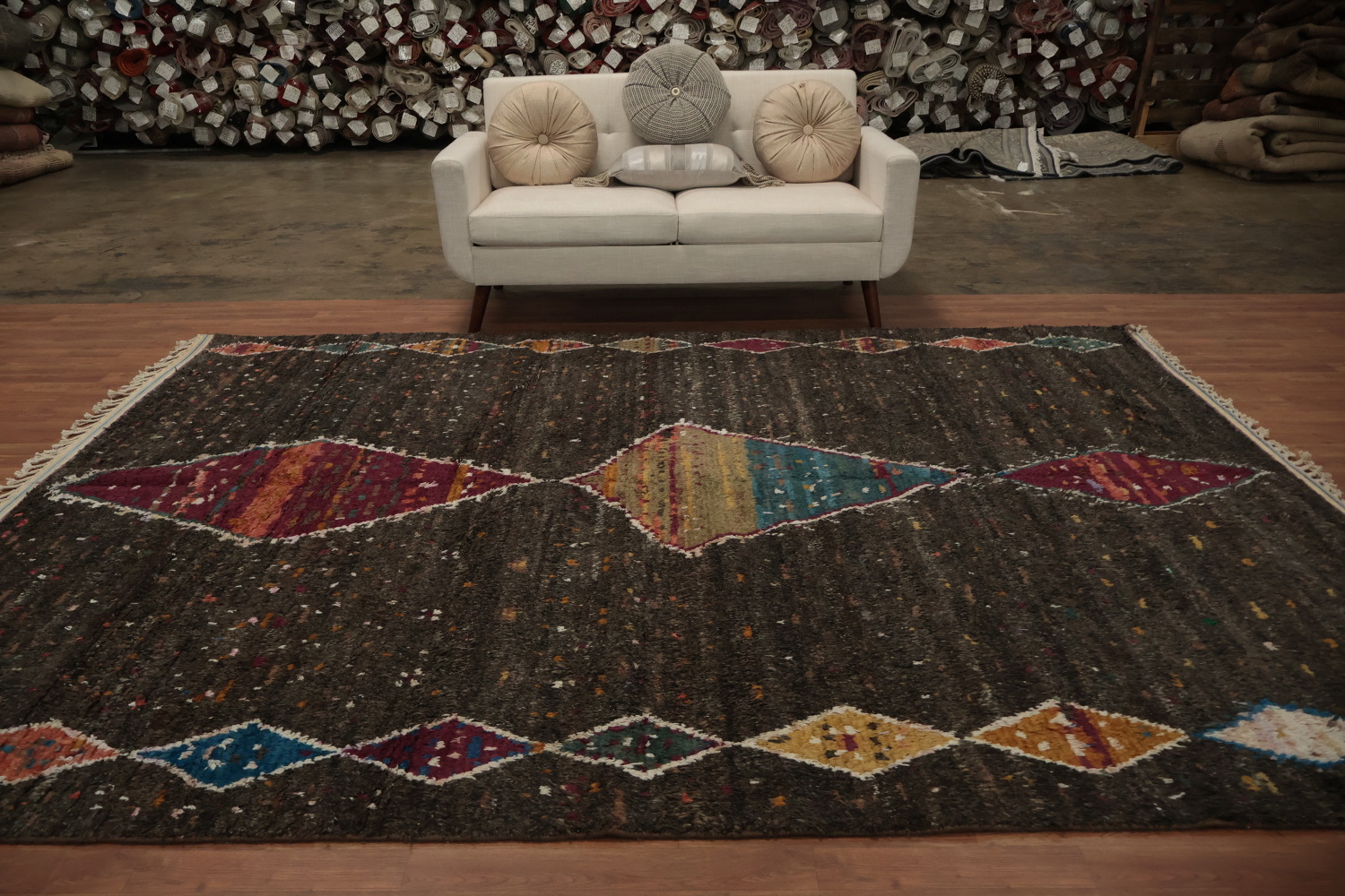 Stunning Moroccan Area Rug 8x11 Enhances Modern Interior Aesthetics
