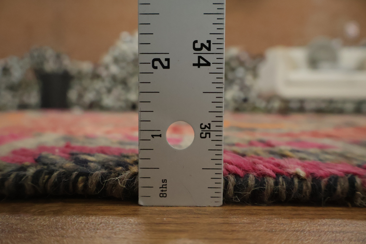 Geometric Moroccan Wool Runner Rug 2x13