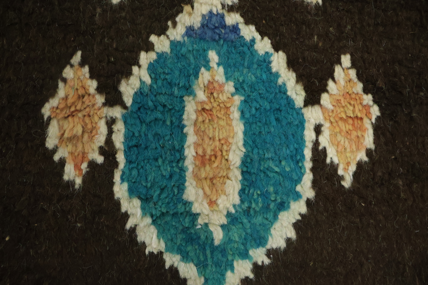 Colorful Moroccan Diamond Motif Rug - Perfect for Hallways 12' 9'' X 2' 11''