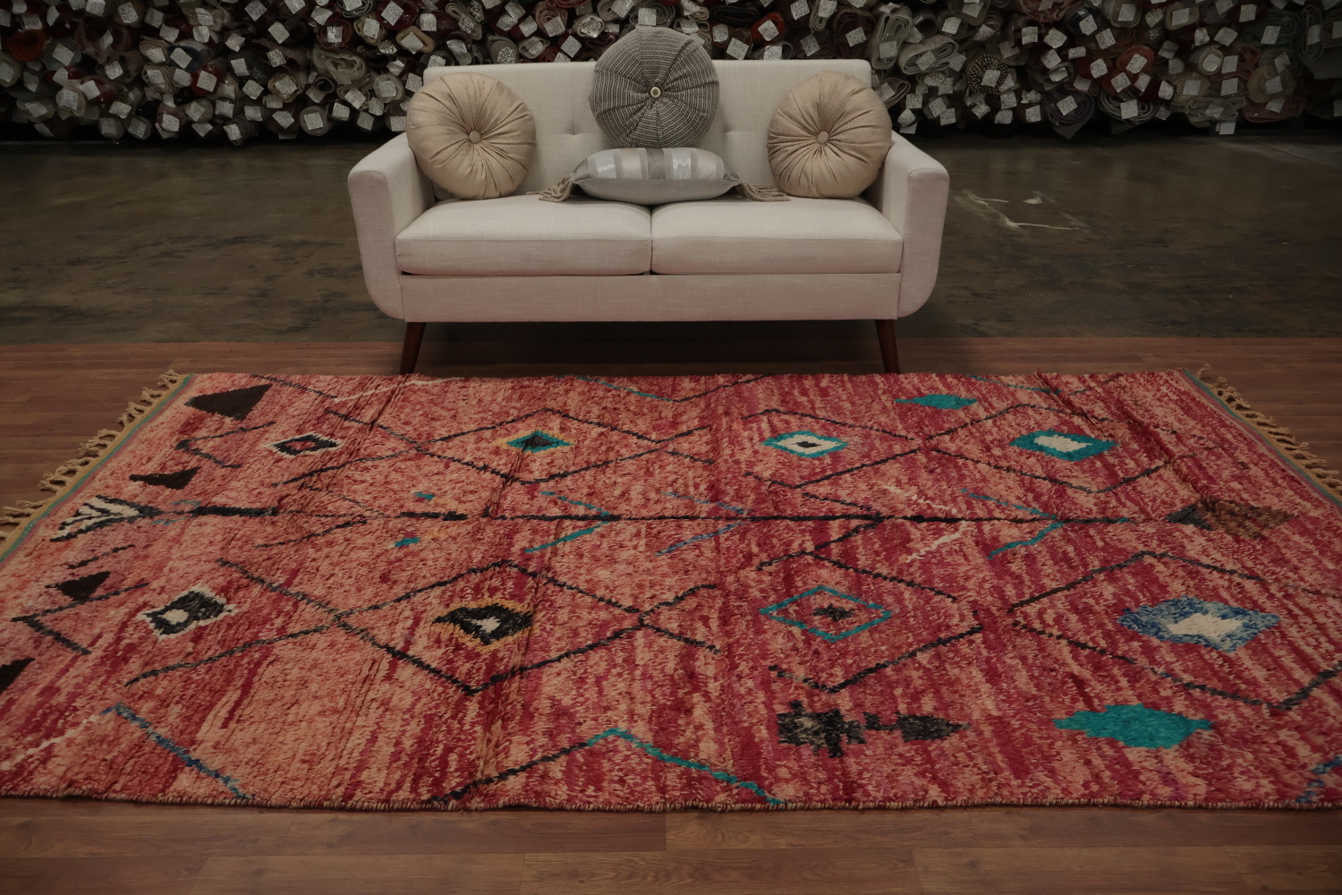 Tribal Moroccan Handmade Area Rug 6x10