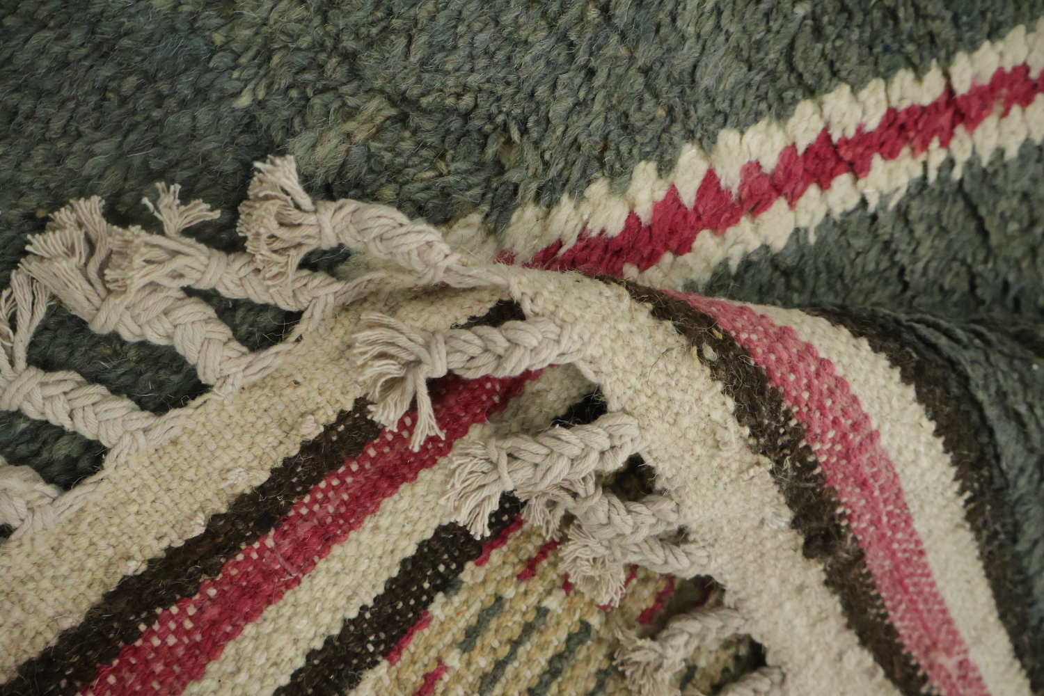 Tribal Moroccan Wool Runner Rug 4x11
