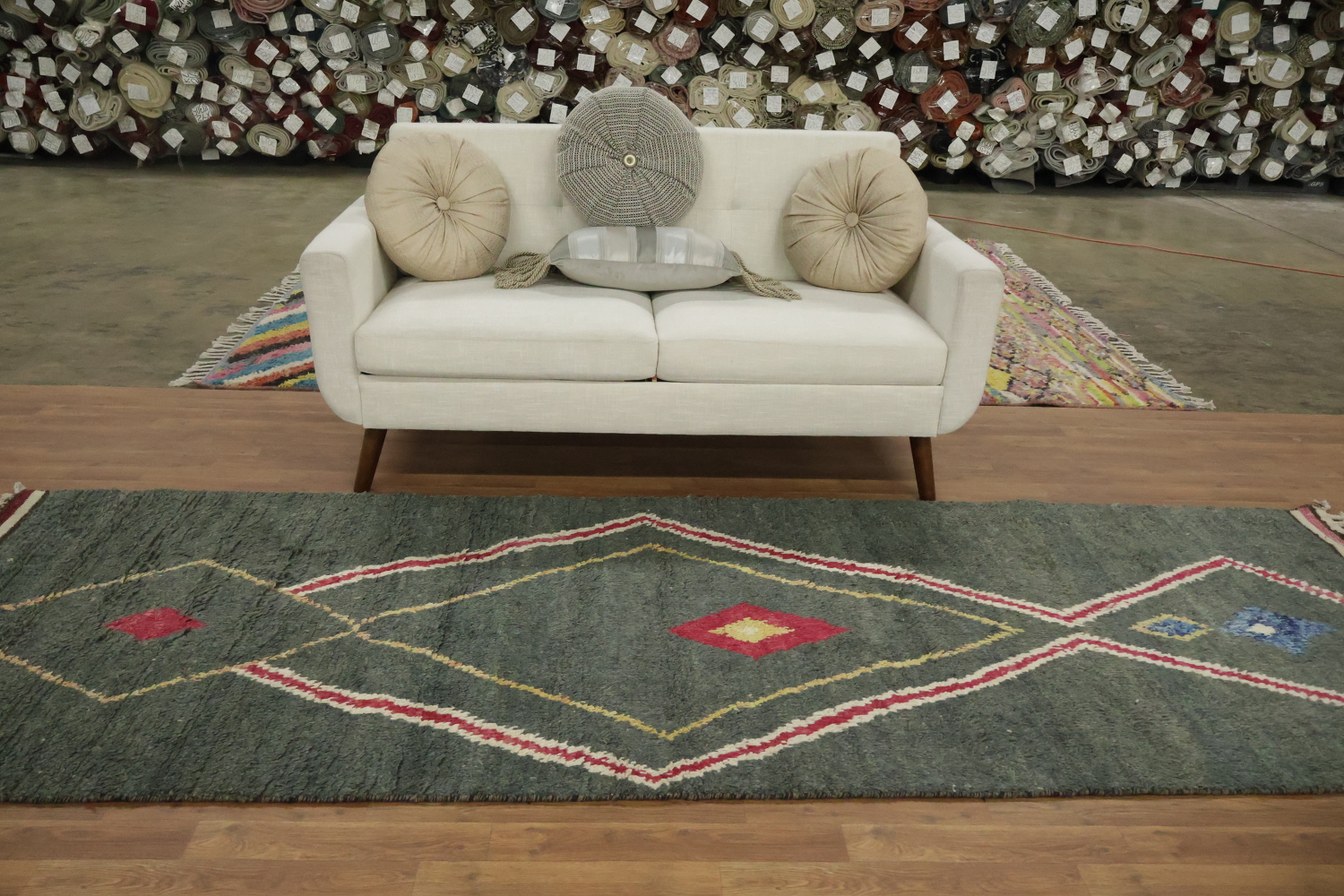 Tribal Moroccan Wool Runner Rug 4x11