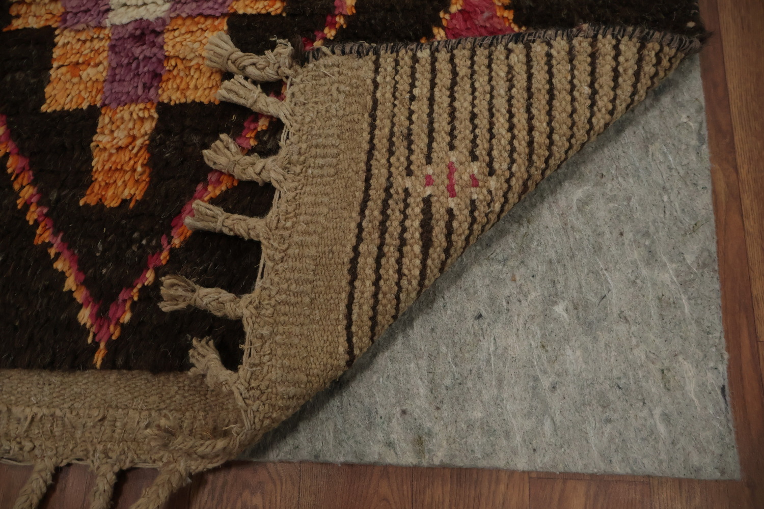Dynamic Moroccan Wool Runner Rug 3x13 with Geometric Elegance