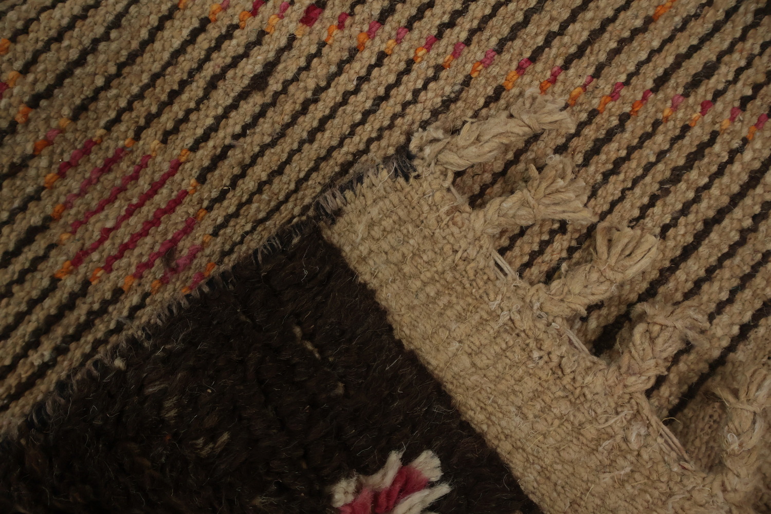 Dynamic Moroccan Wool Runner Rug 3x13 with Geometric Elegance