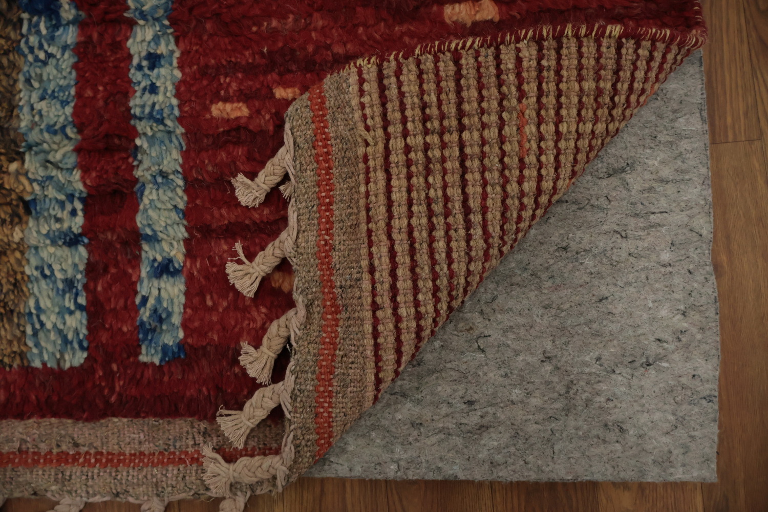 Vibrant Stripes Nomadic Artistic Moroccan Area Rug 8x11