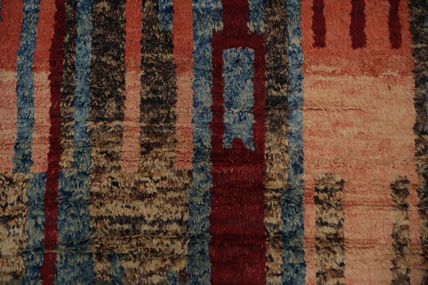 Vibrant Stripes Nomadic Artistic Moroccan Area Rug 8x11