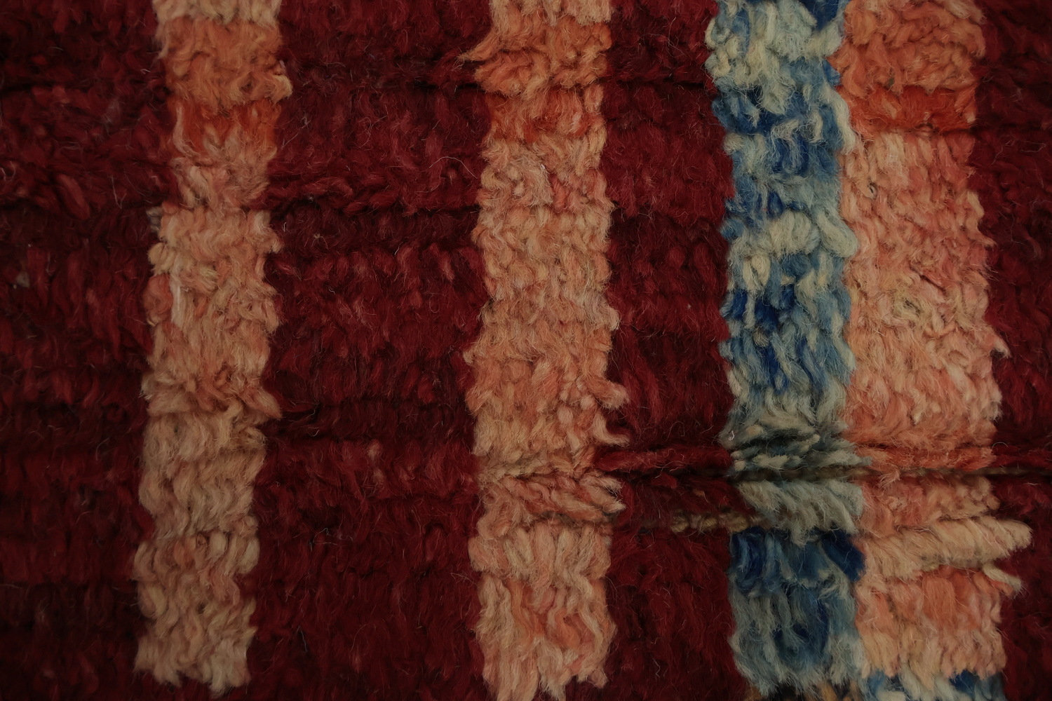 Vibrant Stripes Nomadic Artistic Moroccan Area Rug 8x11