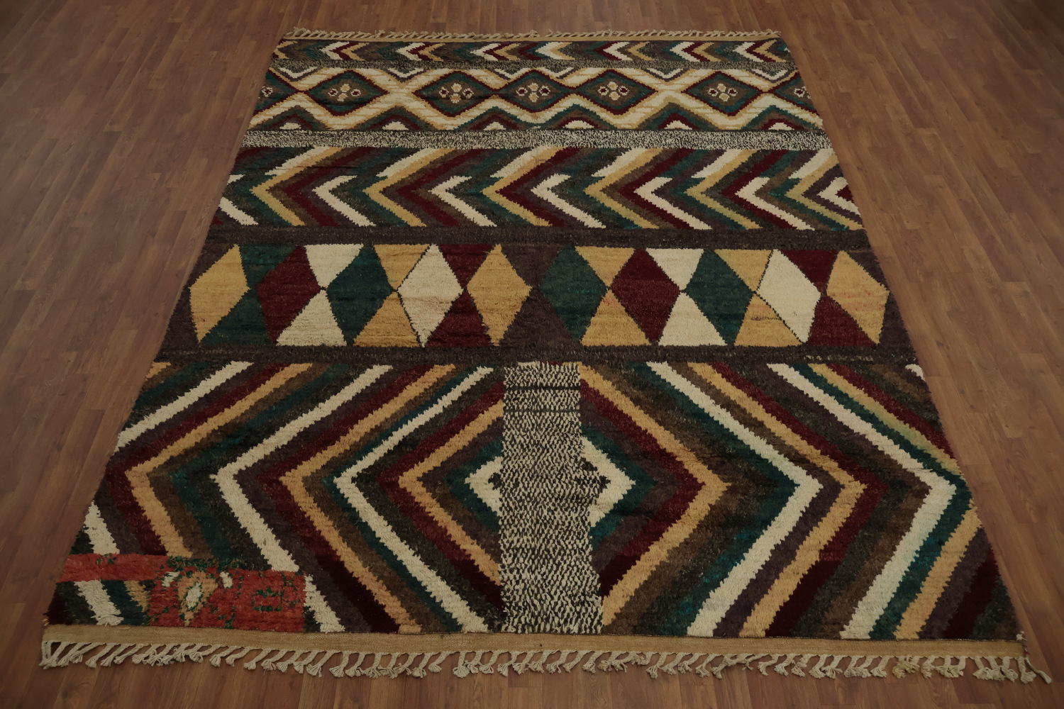 Enhance Your Home with Ethnic-Inspired Moroccan Wool Area Rug 8x11