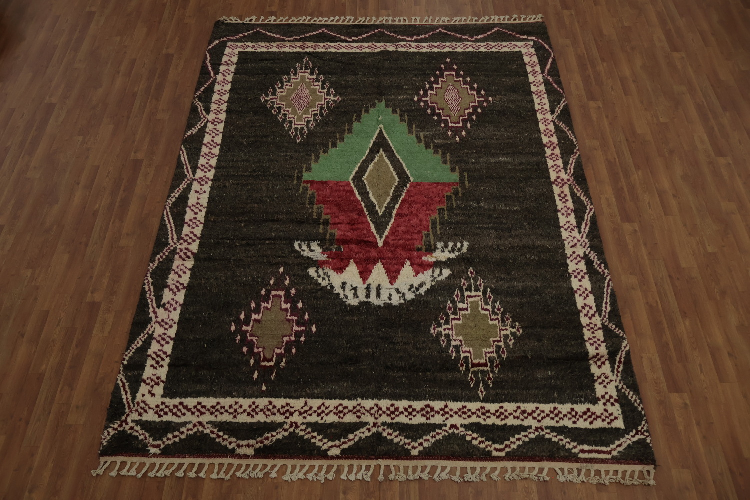Tribal Moroccan Wool Area Rug 8x11