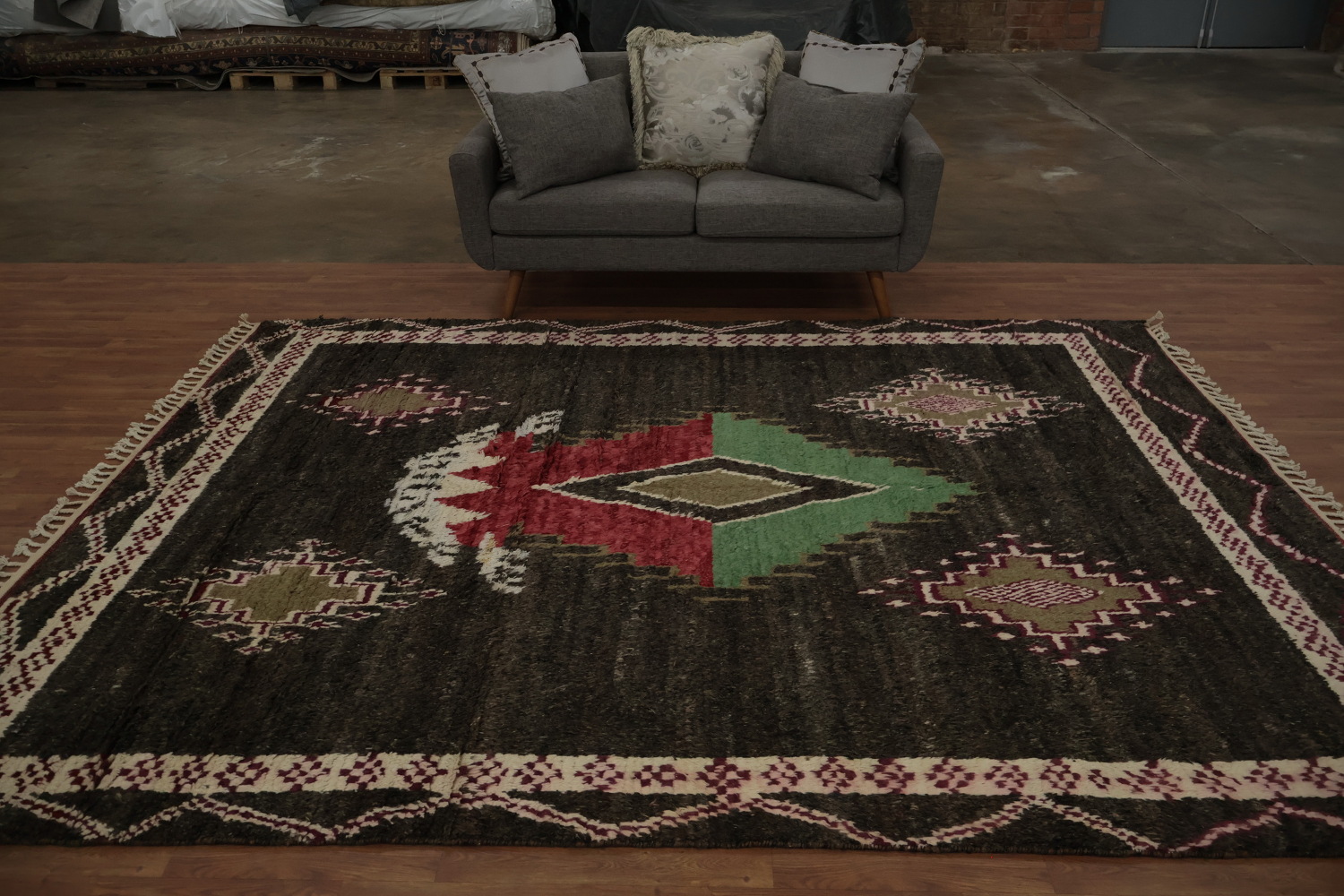 Tribal Moroccan Wool Area Rug 8x11
