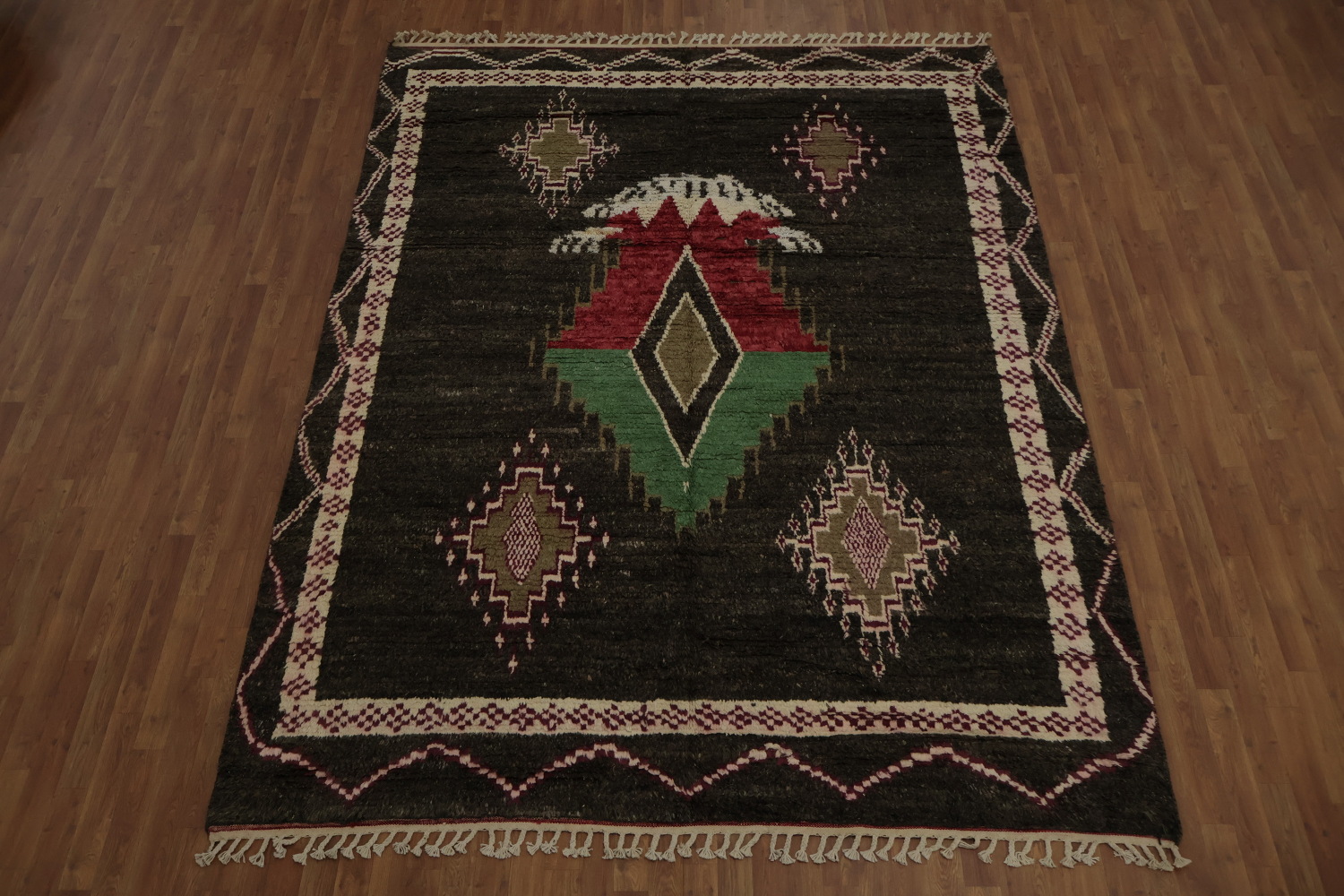 Tribal Moroccan Wool Area Rug 8x11