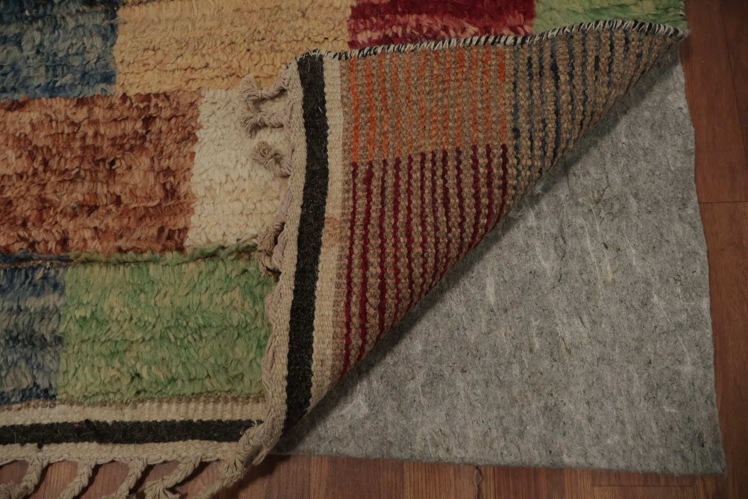 Vibrant Multicolor Moroccan Area Rug 7x11 Perfect for Living Room