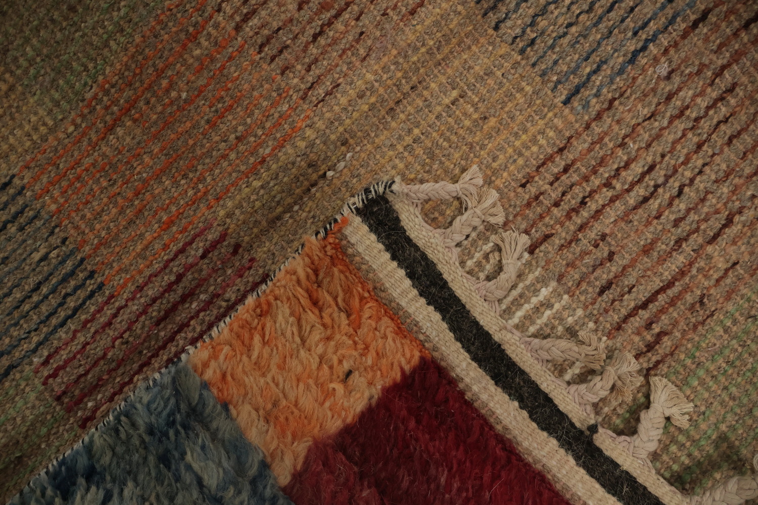 Vibrant Multicolor Moroccan Area Rug 7x11 Perfect for Living Room
