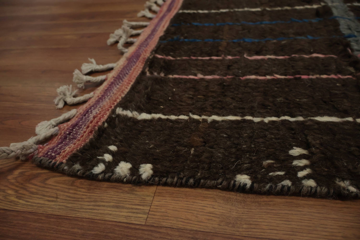 Contemporary Chic Linear Design Moroccan Large Rug 12x19