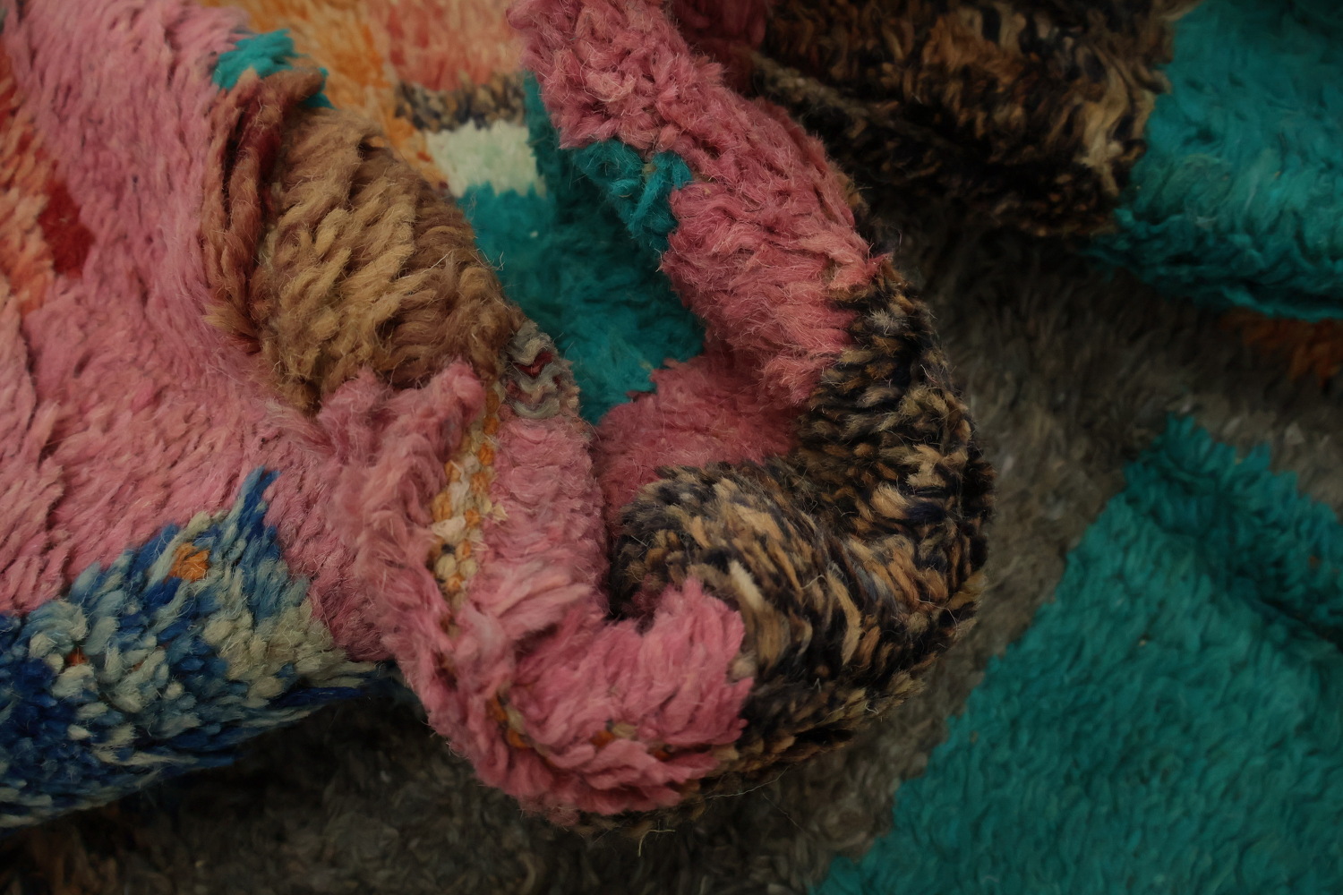 Abstract Moroccan Wool Area Rug 9x13 Perfect for Contemporary Decor
