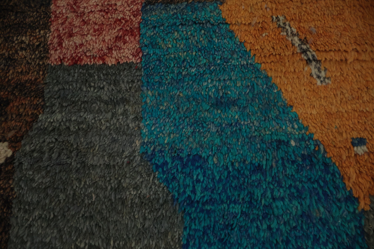 Abstract Moroccan Large Rug 12x16 with Vibrant Geometric Patterns