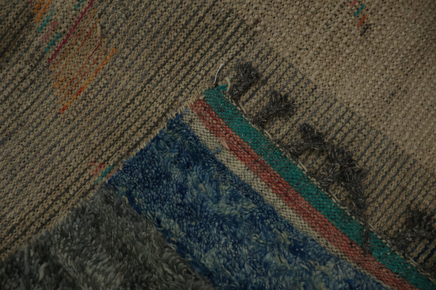 Abstract Moroccan Large Rug 12x16 with Vibrant Geometric Patterns