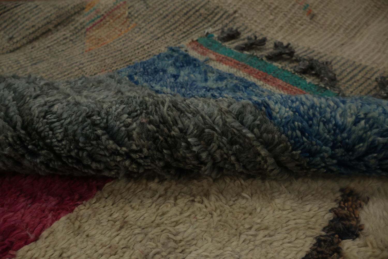 Abstract Moroccan Large Rug 12x16 with Vibrant Geometric Patterns