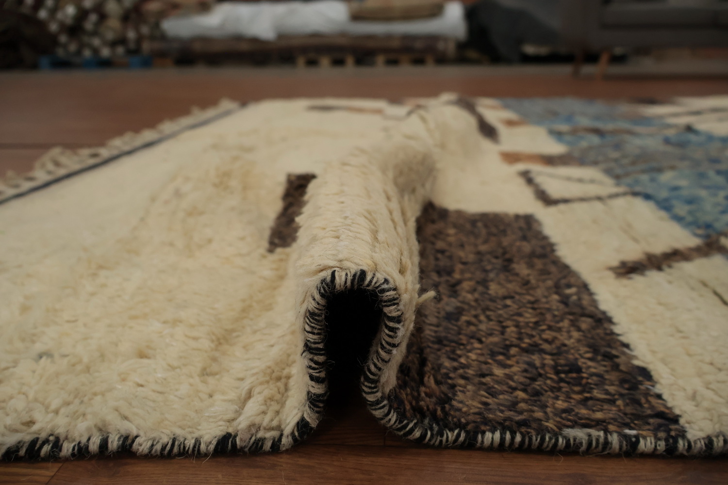 Tribal Moroccan Wool Area Rug 7x11