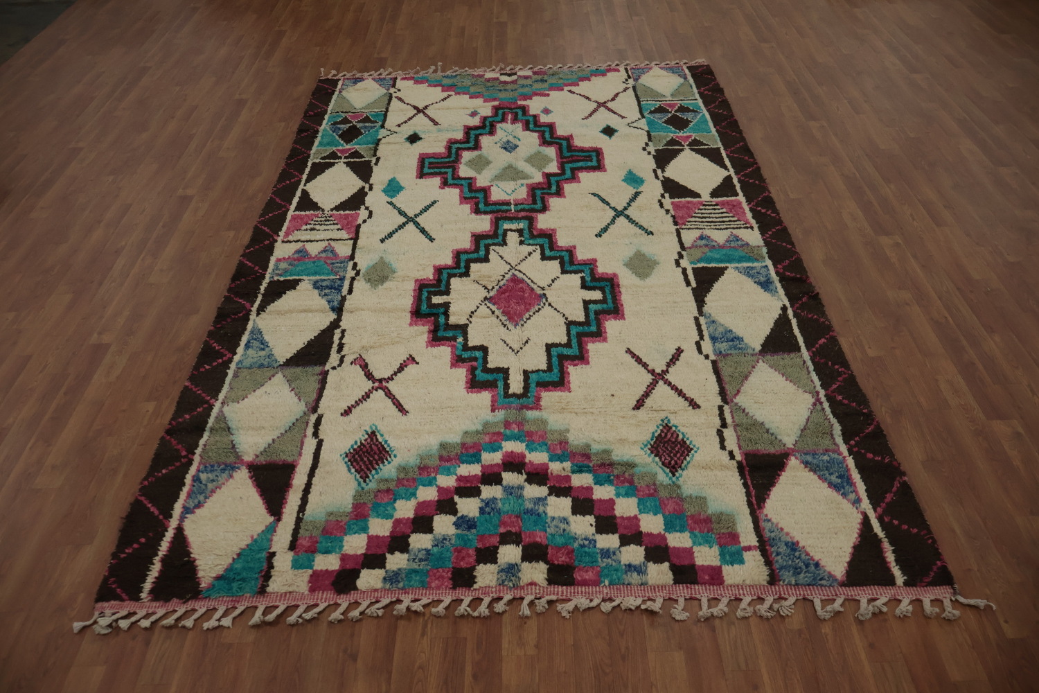 Tribal Moroccan Handmade Area Rug 7x11