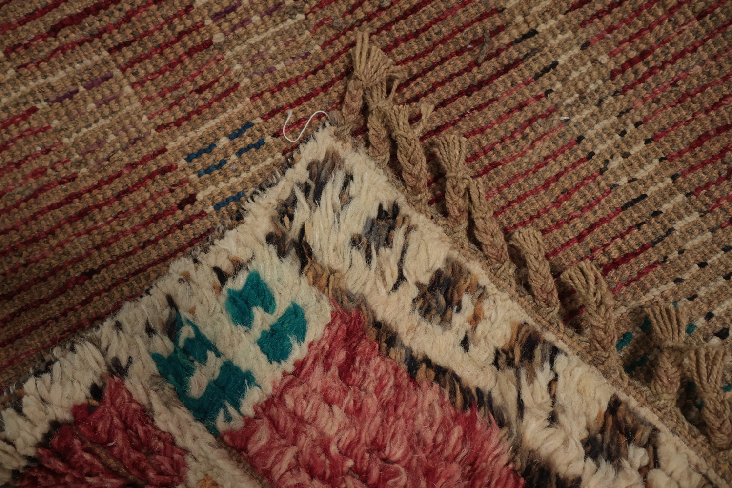 Handcrafted Moroccan Area Rug 6x10 with Symmetrical Design Details
