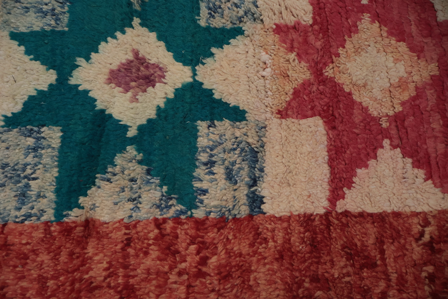 Vibrant Geometric Moroccan Area Rug 8x11 with Bold Color Accents