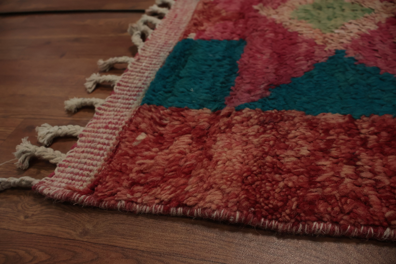 Vibrant Geometric Moroccan Area Rug 8x11 with Bold Color Accents