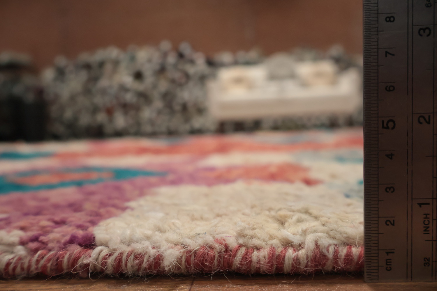 Vibrant Geometric Moroccan Area Rug 8x11 with Bold Color Accents