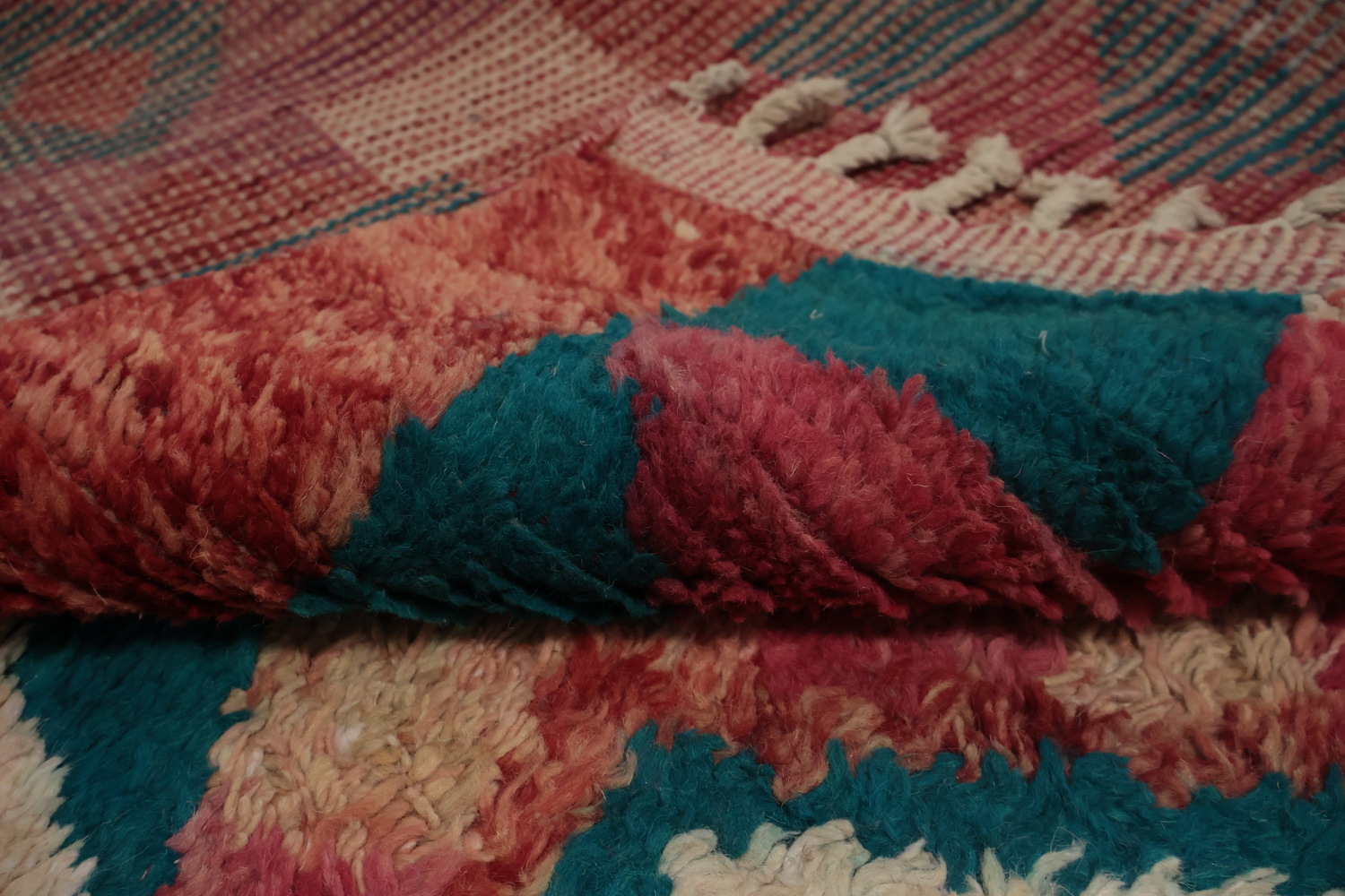 Vibrant Geometric Moroccan Area Rug 8x11 with Bold Color Accents