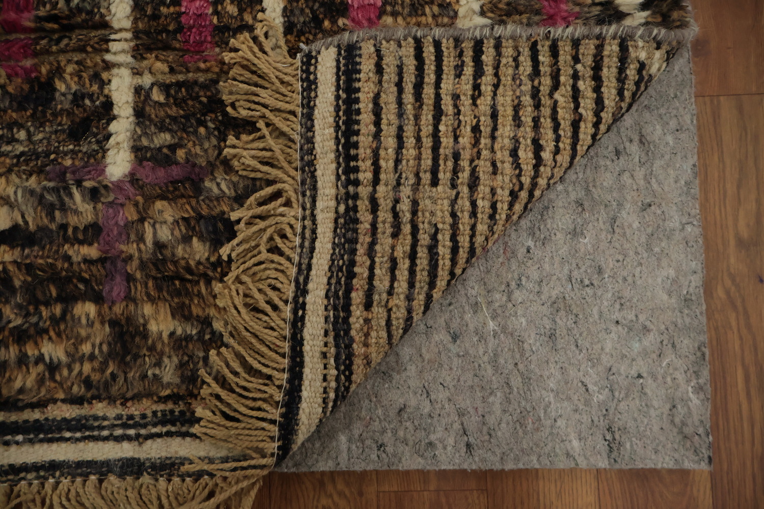 Moroccan Area Rug 6x10 Unique Geometric Design in Earthy Colors