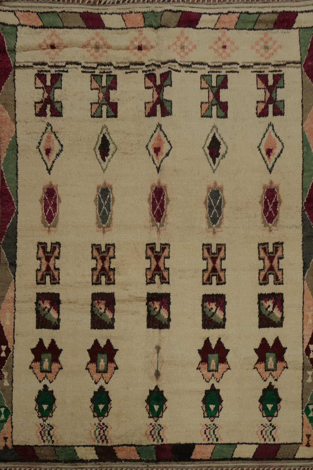 Artisan Crafted Geometric Tribal Moroccan Wool Area Rug 8x11