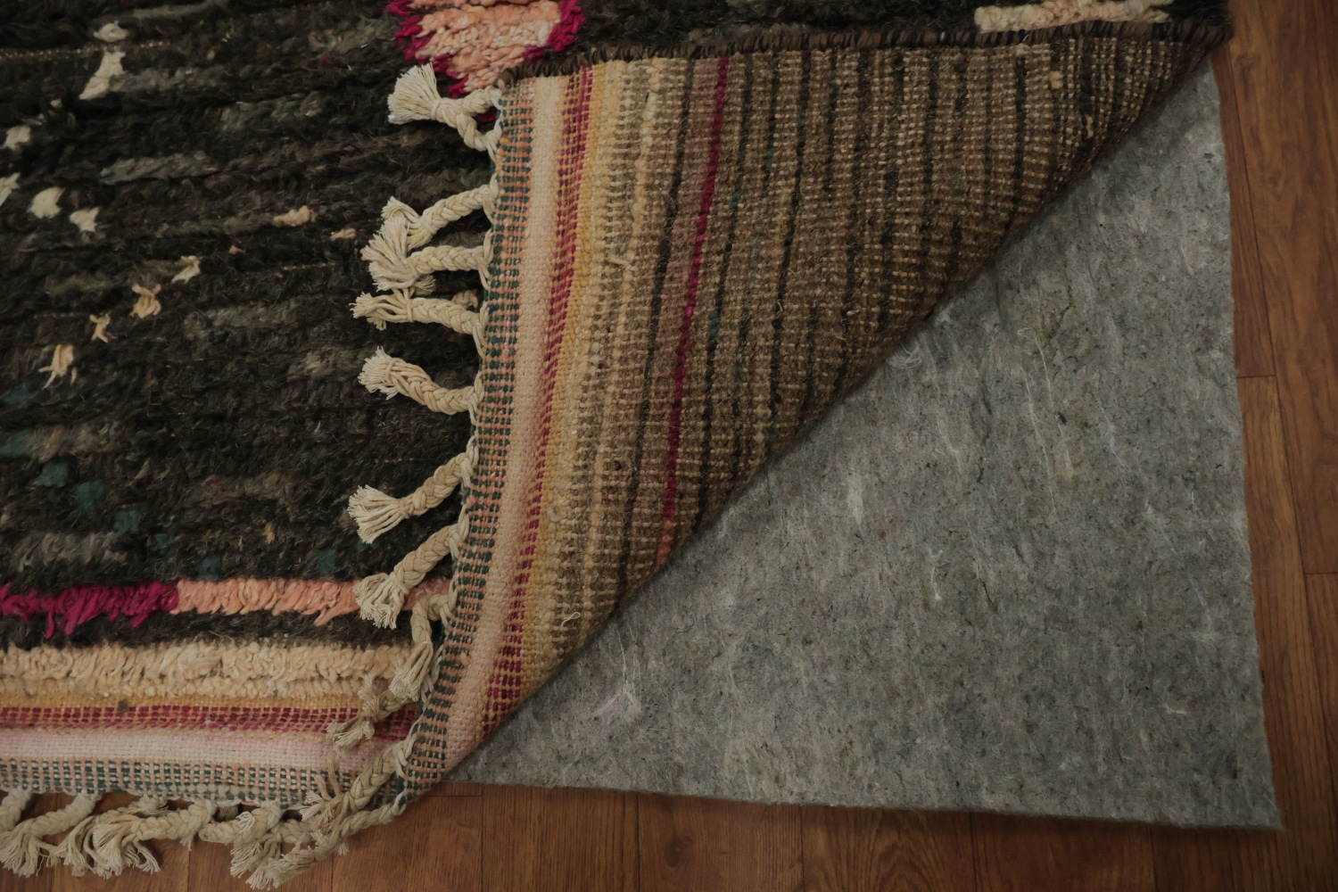 Elegant Moroccan Large Rug 12x16 with Vibrant Multi-Color Diamonds
